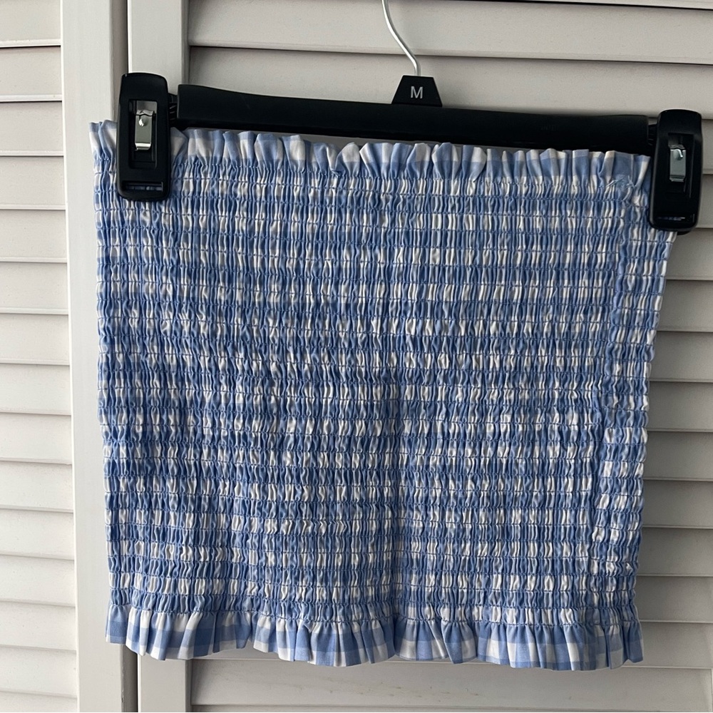 Multi colored tube top, size small, more structured material